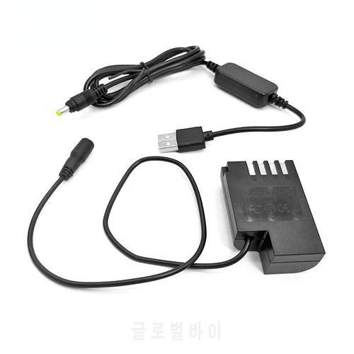 * DMW-BLF19E DMW DCC12 Coupler + Power Bank USB Cable Adapter for Panasonic Lumix DMC-GH3 DMC-GH4 GH5 GH4 GH5s G9 Camera