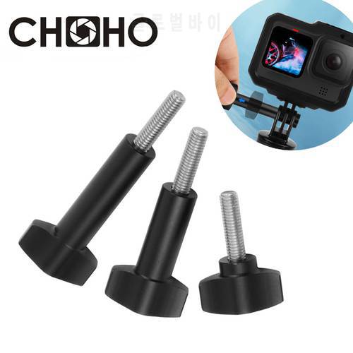 For Gopro 11 Accessories Alloy T Head Thumb Aluminum Screw CNC M5 Knob Stainless Bolt For Go Pro Xiaomi DJI OSMO Action Camerra