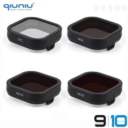 QIUNIU CPL ND Filter for GoPro Hero 9 10 11 Black ND32 ND16 ND8 Filters Set Color Correction for Go Pro Camera Accessories