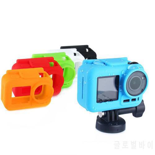 Compatible with Osmo-Action Camera Silicone Protective Cover with Lens Protector Cap Multicolor Camera Accessories