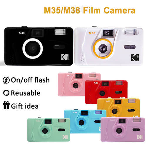 For KODAK Vintage Retro M35 / M38 35mm Reusable Film Camera Sky Blue/ Yellow / Mint Green / Pink /Grapefruit / Lavender Color