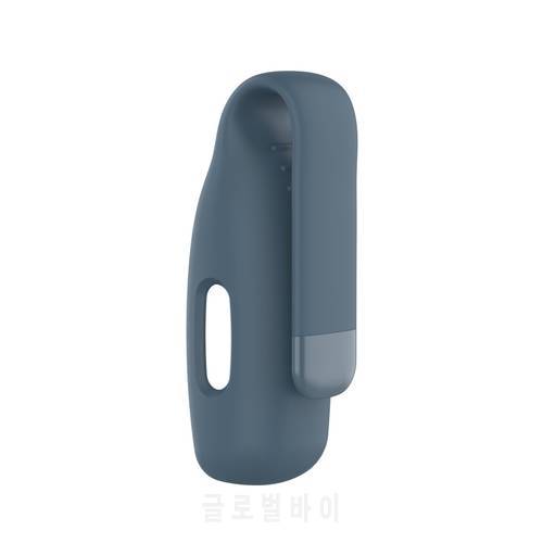 KX4A Steel Silicone Protective Clip Case Cover Holder for -Fitbit Inspire 2 Accessory