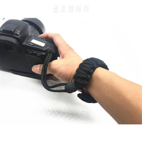 1pcs Strong Camera Adjustable Wrist Lanyard Strap Grip Weave Cord For Paracord DSLR Braided Camera Anti-Strap Lanyard