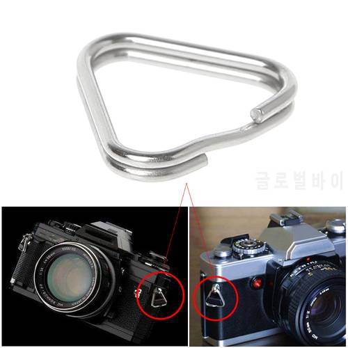 P82F 10pcs/set Metal Triangle Rings Split Digital Camera Strap Hook Replacement Parts