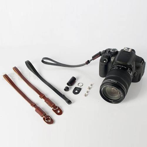 Leather Camera Wrist Hand Strap Universal Camera Carrying Belt Wrist Strap Grip Band for Sony/Lumix/Nikon/Canon