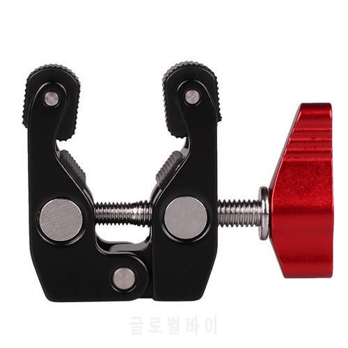 Camera Clamp Crab Mount Hot Shoe Adapter for LCD Field Monitor, LED Lights, Flash, Microphone, Gopro, Action Cam