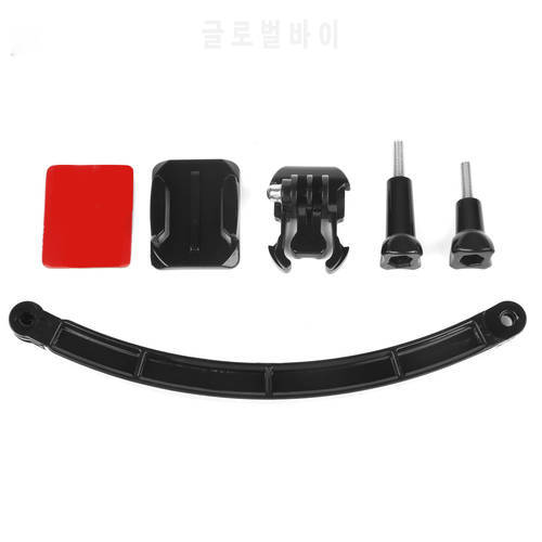 Helmet Extension Arm Kit with Surface Base Sticker and Screw for GoPro Hero 10 9 8 7 6 Yi SJ CAM H9r Action Cam Accessory