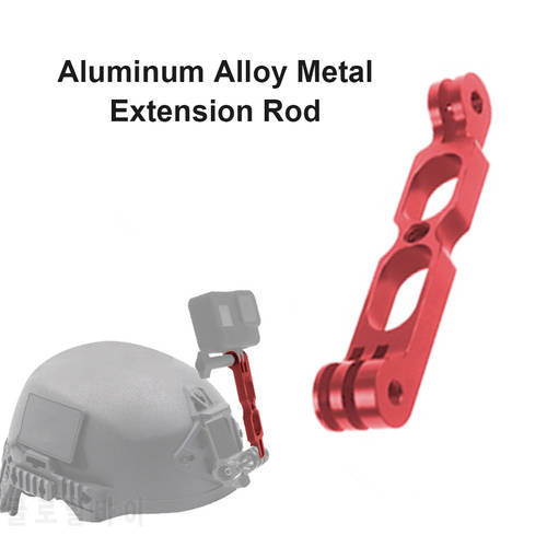 Aluminum Alloy Selfie Hand Grip Extension Arm Helmet Lengthen Rod Mount Bracket for Gopro Hero8 Max Insta360 One X Action Camera