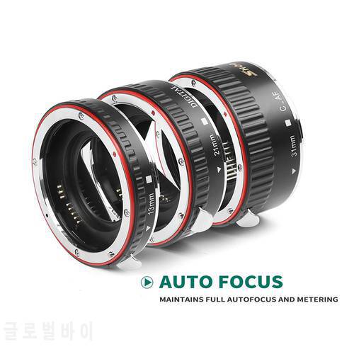 Yiwa Metal TTL Auto Focus Macro Extension Tube Ring for Canon 600d 500d 80d EOS EF EF-S 60D for Canon Camera Accessory r35