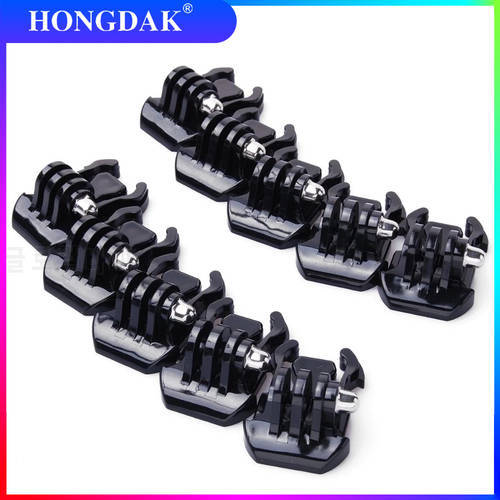 10pcs Buckle Clip Basic Mount for Gopro Go Pro Hero HD 11 10 9 8 7 6 5 Accessories Case Helmet For XiaoMi yi Camera Accessories