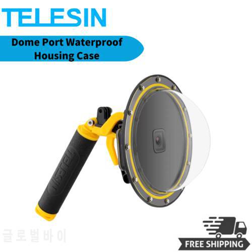 TELESIN 6&39&39 Dome Port 30M Waterproof Case Housing for GoPro Hero 8 9 10 Trigger Dome Cover Lens Accessories