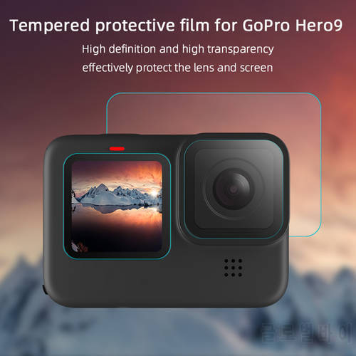 Tempered Glass Screen Protector Cover Case for GoPro Hero 10 9 Lens Protection Protective Film Gopro 10 Go pro Accessories