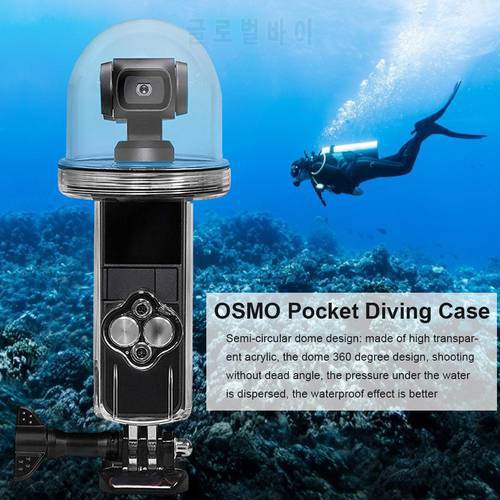 Universal Diving Shell For DJI Osmo Pocket Waterproof Protective Cover Storage Case Accessories For Swimming Underwater Photo