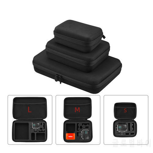 Carrying Case for GoPro Hero 9 L/M/S Size Portable Storage Bag Ravel Handbag Anti-shock Hardshell Box Action Camera Accessories
