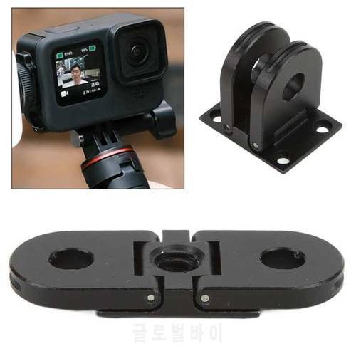 Replacement Folding Fingers Tripod Mount Base Adapter Aluminum Connector for GoPro Hero 10/9/8/MAX Sports Camera Accessories
