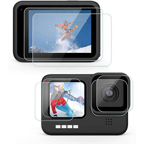 Tempered Glass Screen Protector Cover Case for GoPro Hero 10 Black Lens Protection Protective Film Gopro10 Accessories