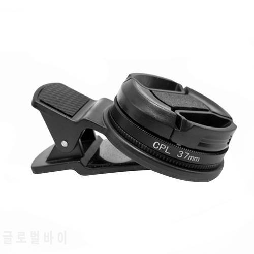 Universal Portable Circular Polarizer Phone Clip Camera CPL Filter Lens Kit