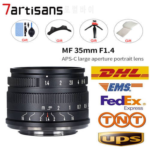 7artisans 7 artisans 35mm F1.4 Mark II APS-C Prime Lens for Sony E A6600 6500/Fuji fx/Canon EOS-M M50 /M43mount EM-10III/Nikon Z