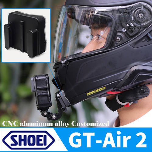 SHOEI GT Air 2 Customized CNC Aluminium Helmet Chin Mount for GoPro hero10 Insta360 DJI Motorcycle Camera Helmets Accessories