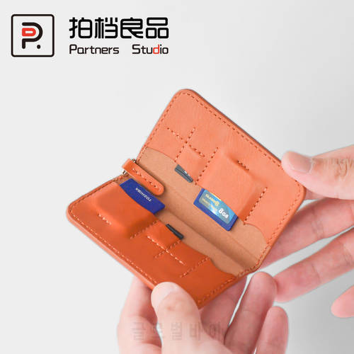 Micro SD TF Nano SIM Flash Card Holder storage package SIM card mobile phone package travel multi function Leather goods Carry