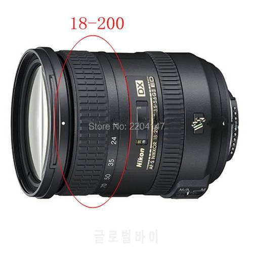 Super Quality NEW Lens Zoom Grip Rubber Ring For NIKON AF-S VR NIKKOR 18-200 mm 18-200mm 3.5-5.6 Repair Part