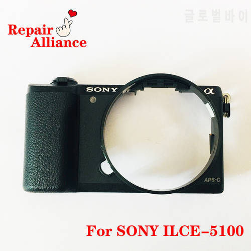 Black Front cover with Hand grip repair Parts for Sony ILCE-5100 A5100 Camera