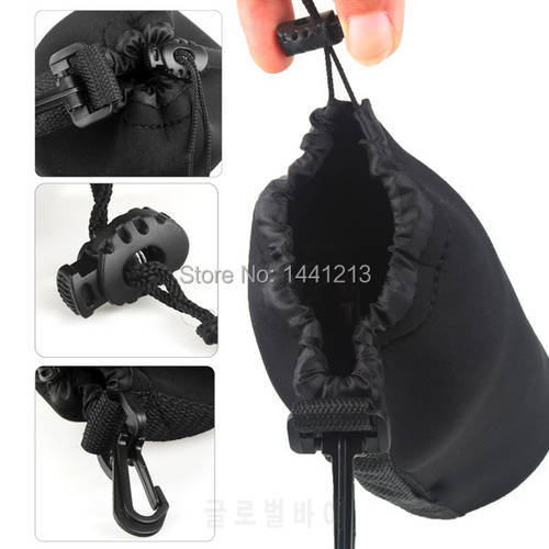 Neoprene Soft Protector Camera Lens Bag Pouch backpack -Size: S