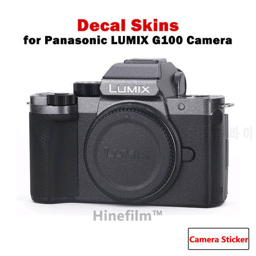 Decal Skin for G100 Scratch Resistant Vinyl Wrap Film for Panasonic LUMIX G100 Camera Protector Anti-scratch Cover Decal Sticker