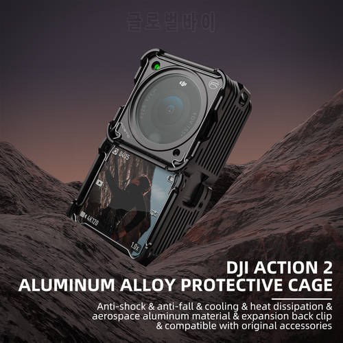 DJI Action 2 Action Camera Protective Frame Aluminum Alloy Extended Rabbit Cage for DJI Action 2 Action Camera Accessories