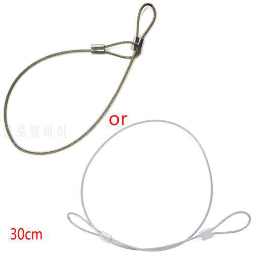 P82F Safety Strap Stainless Steel Tether Lanyard Wrist Hand 30cm For GoPro Camera New
