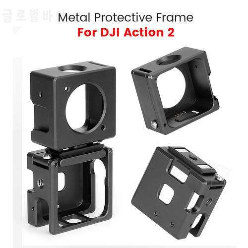 For Action 2 Aluminum Alloy Protective Case Camera Rabbit Cage Frame Shell Housing Case for DJI OSMO Action 2 Accessories