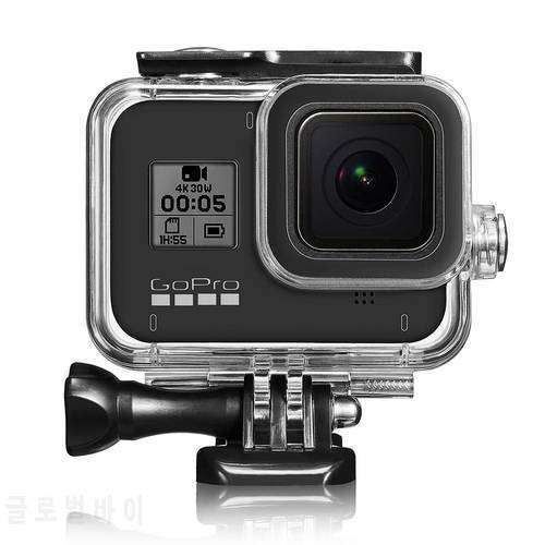 Yiwa For Gopro Hero 8 Black Waterproof Housing Case Underwater Protective Shell Action Camera Accessories r30