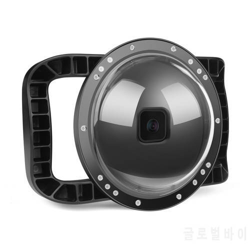 SHOOT XTGP559 45m Waterproof Dome Port for Gopro Hero 10/ Hero 9 Black Dual Handle Action Camera Protective Housing Diving Case