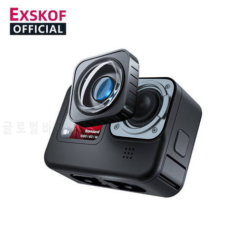 EXSKOF Max Lens Mod Ultra Wide Angle 155˚ FOV Lens For Gopro Hero 10 / Hero 9 Black Action Camera Accessories