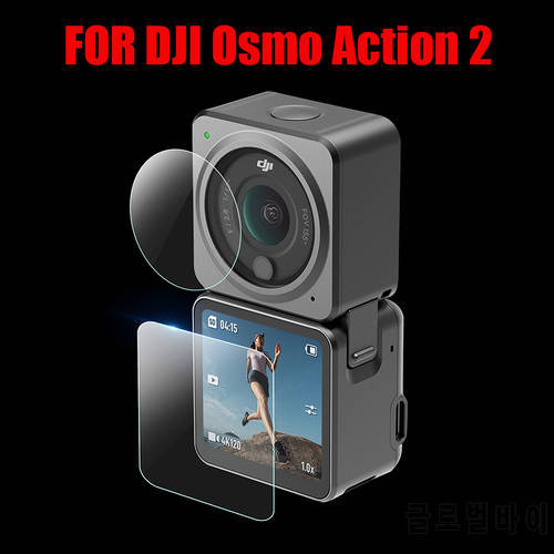 DJI Osmo Action 2 9H Tempered Glass Screen Protector Cover Case Lens Protection Protective Film For DJI Action 2 Glass Accessory