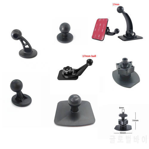 Universal 17mm Ball Head Wireless Magnetic Sticky Board Base Bracket Accessories for Tablet DVR GPS Holder Car Driving Recorder