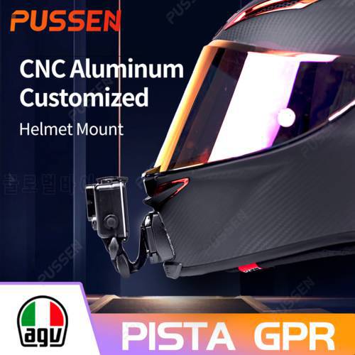 For Agv Pista Gprr Motorcycle Customized Helmet Chin Mount for GoPro11 10 Insta360 One X3 X2 Rs Dji Sports Camera Accessories