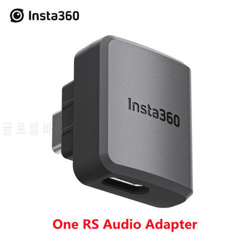 Panoramic Camera Accessory for Insta360 One RS Charging Audio Adapter (Horizontal) Audio Head for Insta360 One RS Audio Adapter