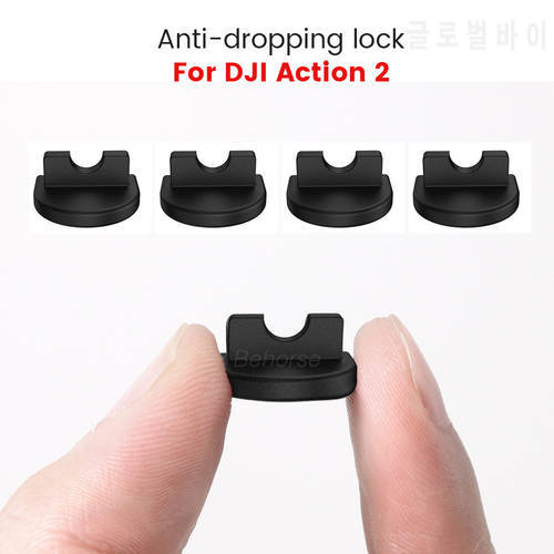 For Action 2 Anti-dropping Buckle Locking Fixed Cover Silicone Plug Buckle for DJI OSMO Action 2 Sports Camera Accessories
