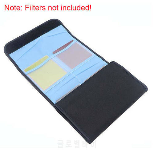 3 4 6 Pockets Foldable Lens Filter Bag soft Camera lens Filter Pouch for 20mm-80mm ND UV CPL Lens Filter Holder Wallet Case