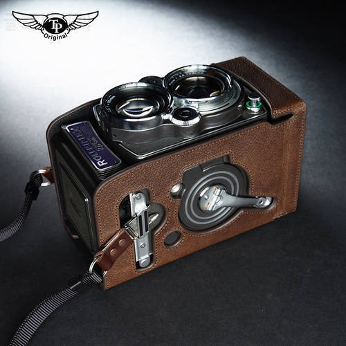 handwork Photo Camera Genuine leather cowhide Bag Body BOX Case For Rolleiflex 2.8gx Protective sleeve box base skin