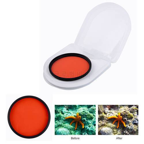 67mm Diving filter Underwater photographic lens Dive filter For Sony Canon Nikon Camera Accessories Red yellow Purple