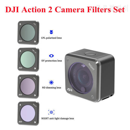 for DJI Action 2 Camera Filter Set CPL/ND/NDPL/UV/Magnetic for DJI Action 2 Lens Filters Accessories