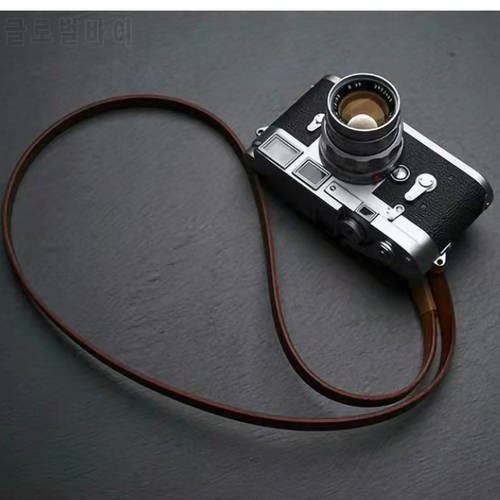 For shoulder-neck Belt Band Accessory Handmade Real Leather Camera shoul Strap for GoPro Nikon Canon Fujifilm DSLR 98*1cm(L*W)