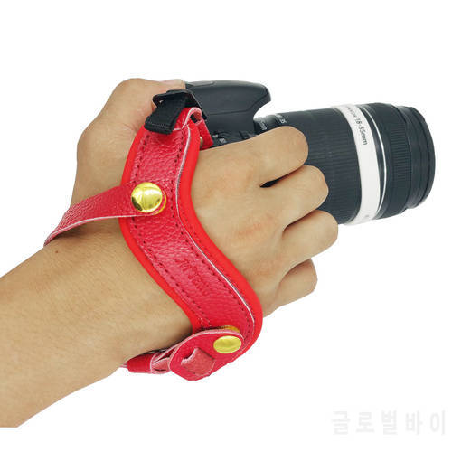 DSLR Camera Hand Wrist Strap Leather Handmade Suitable for Canon Nikon Sony Pentax Olympus Panasonic Fujifilm Cameras