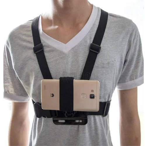 Universal Phone Suction Holder Strap Chest Harness Strap Phone Mount Holder Head/Wrist Strap Monopod for iPhone Huawei Samsung