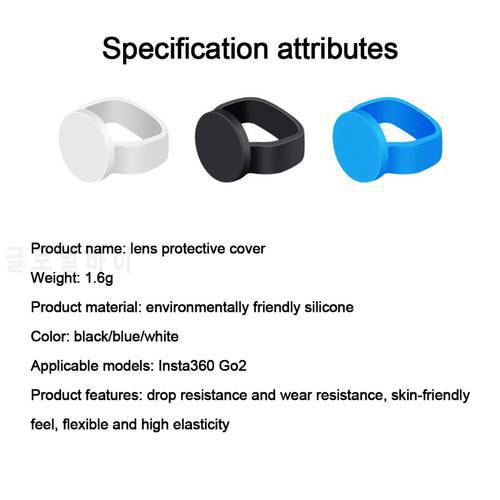 Silicone Protective Sleeve Lens Anti-scratch Protector Case Cover Water-proof Compatible with In-sta360 Go2 Thumb Camera