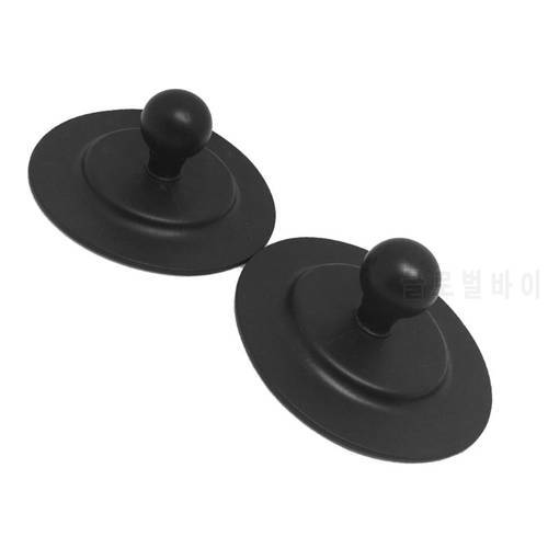 Rubber Ball Head Mount Car Dashboard Suction Cup Round Plate with Adhesive Tape forMounts for GPS Camera Smartphones A0NB