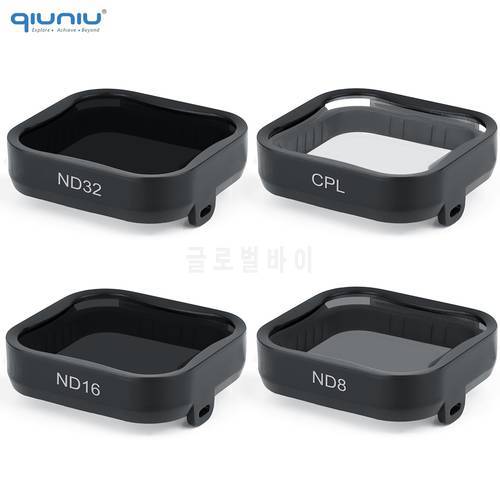 QIUNIU CPL ND32 ND16 ND8 Filter for GoPro Hero 7 6 5 Black Filters Set Color Correction Filter for Go Pro Camera Accessories Kit