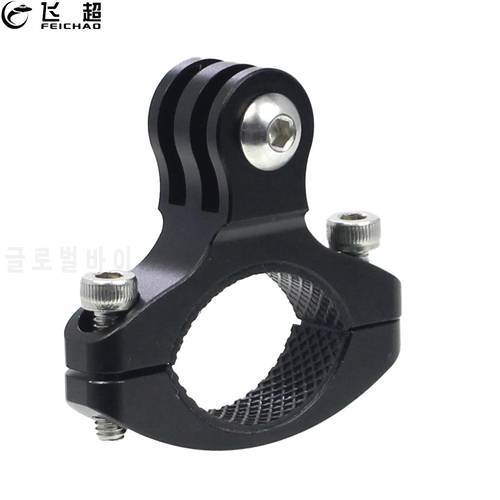FEICHAO Bicycle Motorcycle Handlebar Clamp Metal Mount O Type Roll Bar Holder Bike Seatpost Clip Bracket for Gopro 10 9 8 Camera